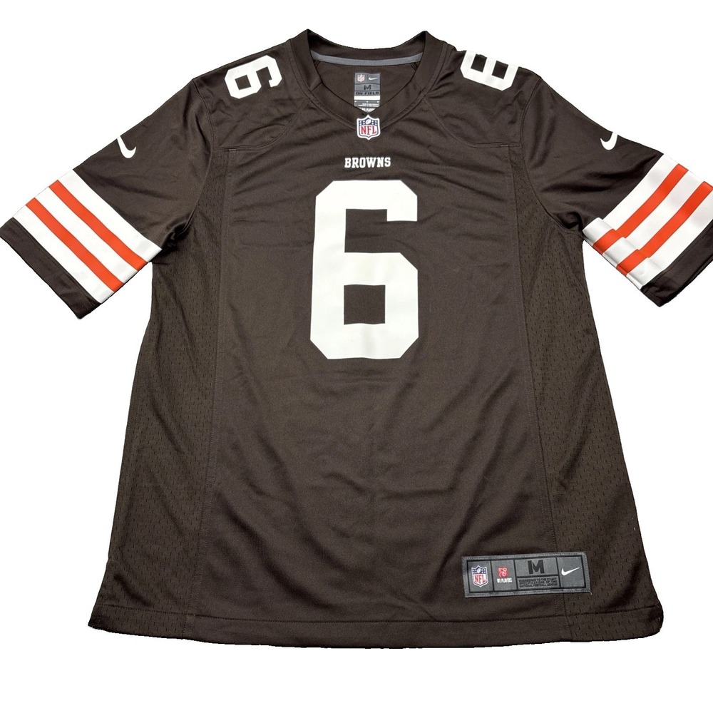 AUTHENTIC Cleveland Browns In Field Baker Mayfield #6 Nike Jersey Sz Med